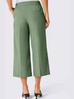 Pantalon à jambes larges avec ceinture élastique et poches
