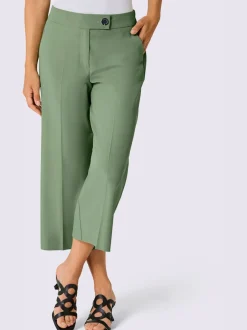 Pantalon à jambes larges avec ceinture élastique et poches
