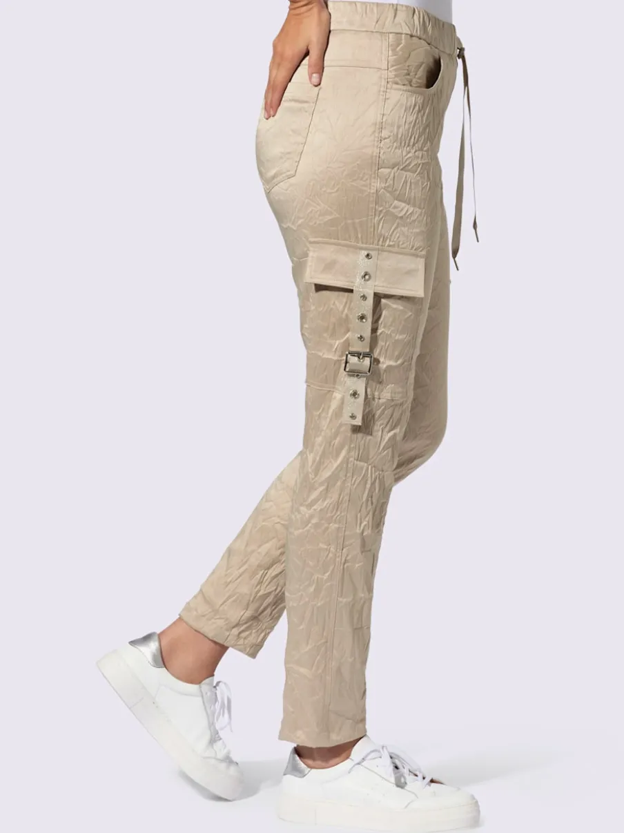 Pantalon jogging à poches cargo avec taille extensible