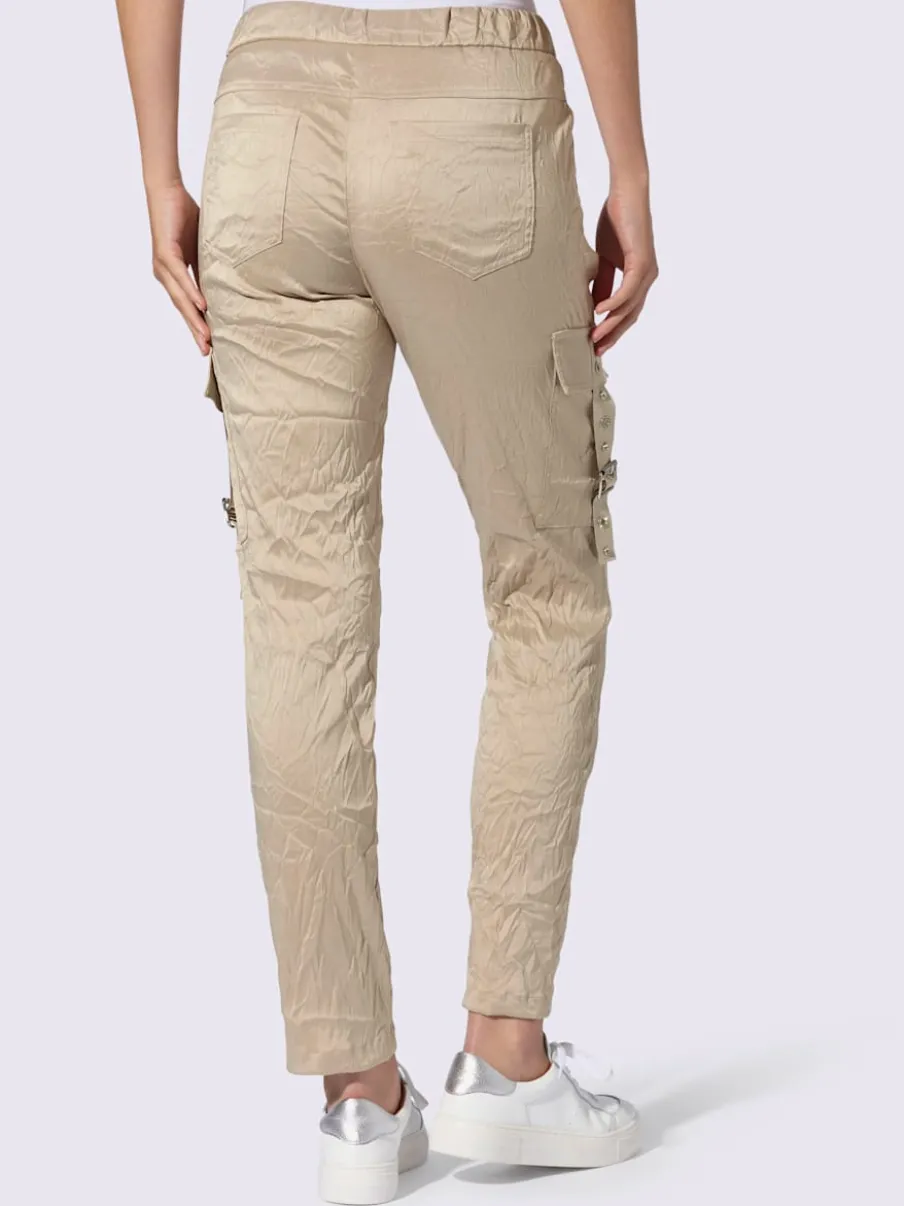 Pantalon jogging à poches cargo avec taille extensible
