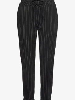 Pantalon jogpant avec ceinture élastique et rayures verticales