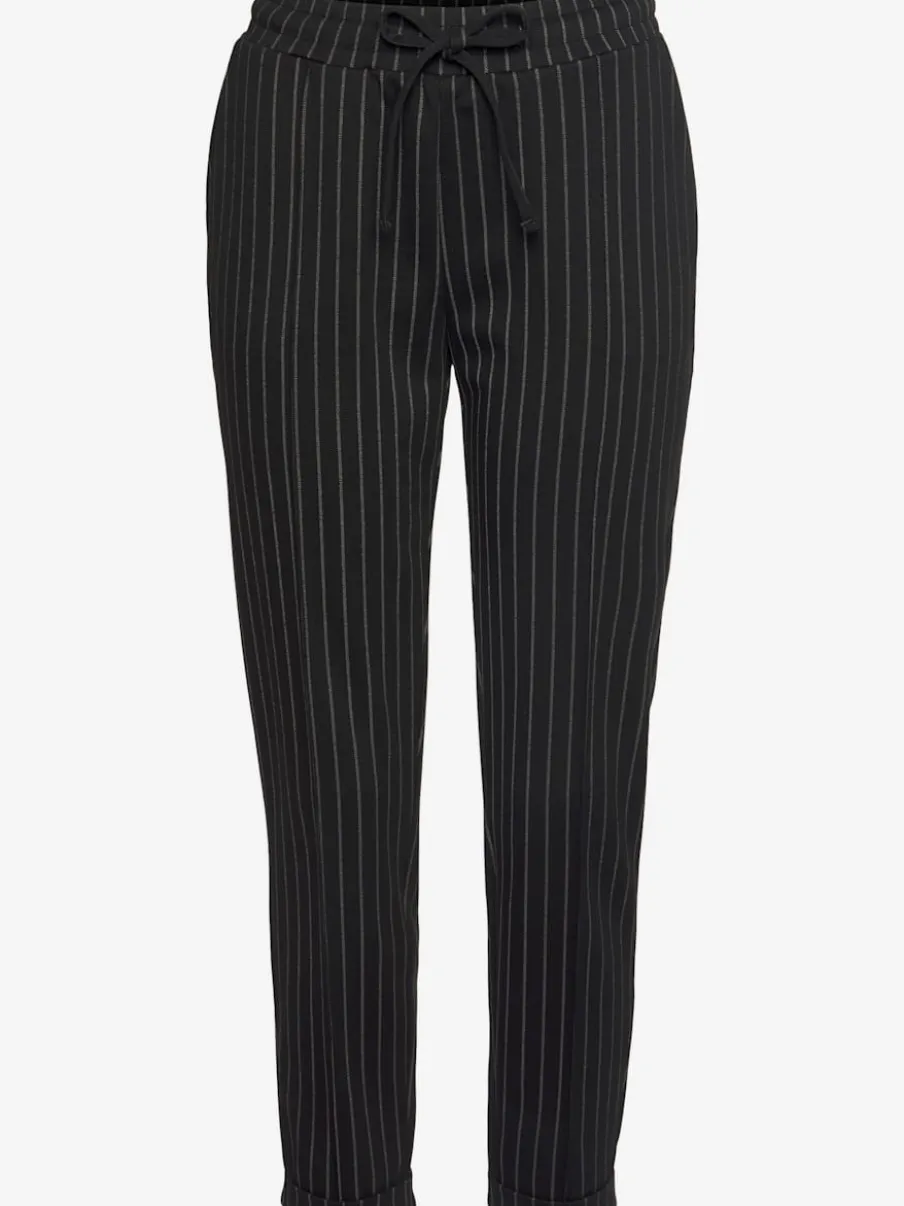 Pantalon jogpant avec ceinture élastique et rayures verticales