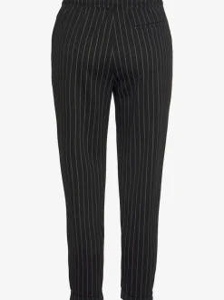 Pantalon jogpant avec ceinture élastique et rayures verticales