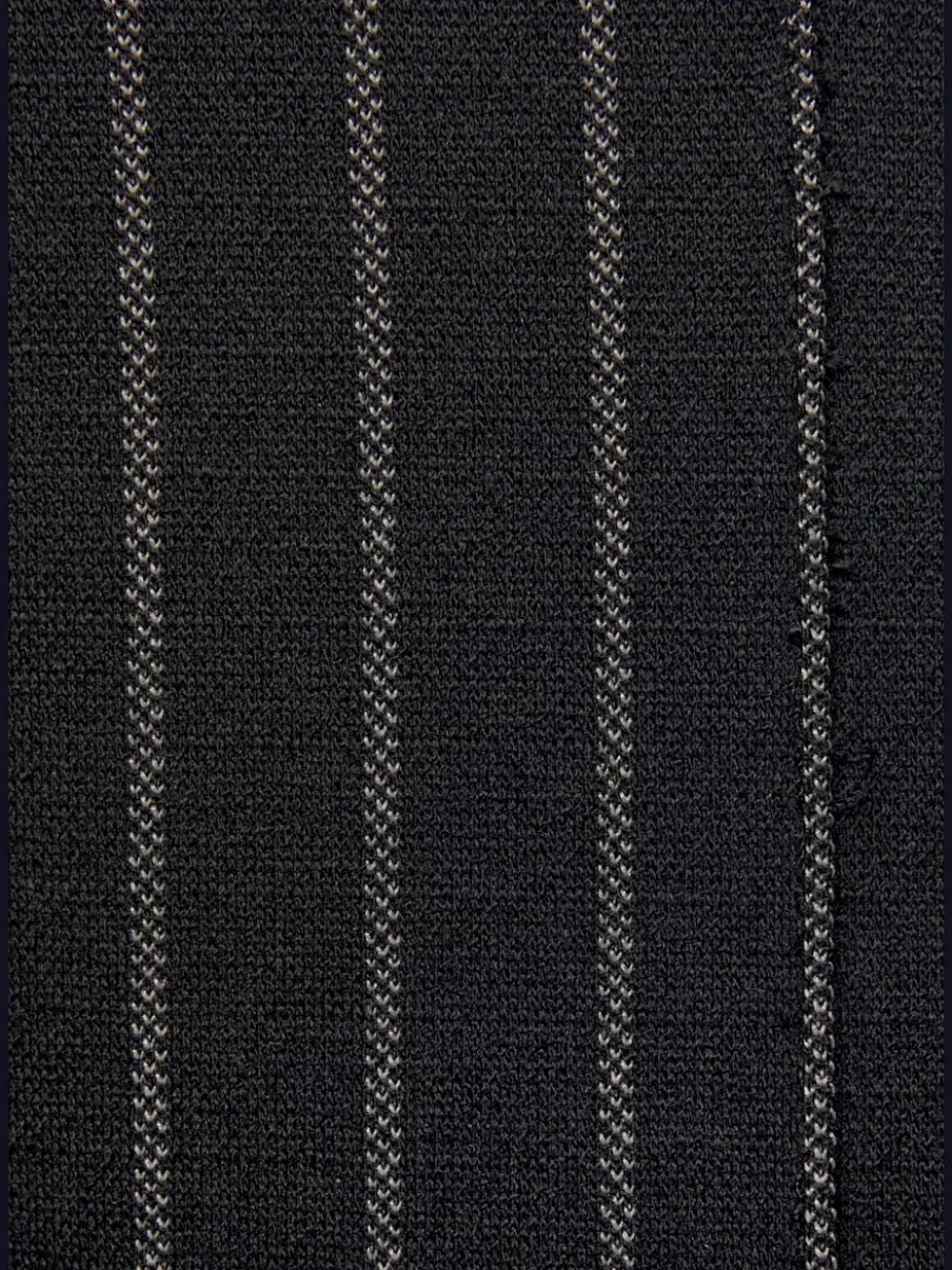 Pantalon jogpant avec ceinture élastique et rayures verticales