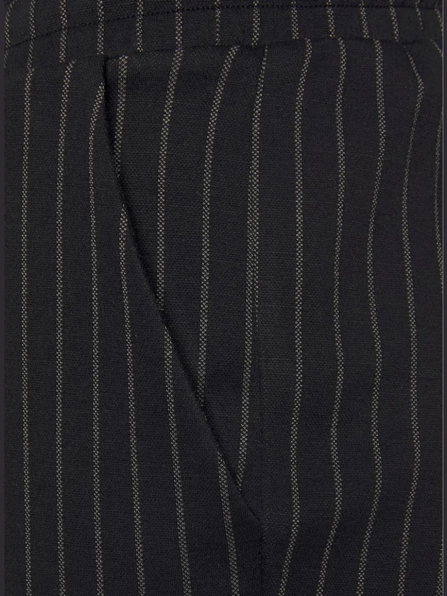 Pantalon jogpant avec ceinture élastique et rayures verticales