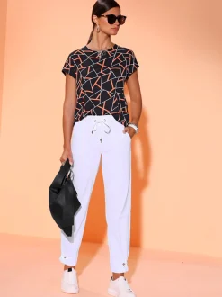 Pantalon jogpant avec ceinture élastique et poches latérales