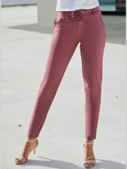 Pantalon jogpant avec poches latérales et lien ajustable