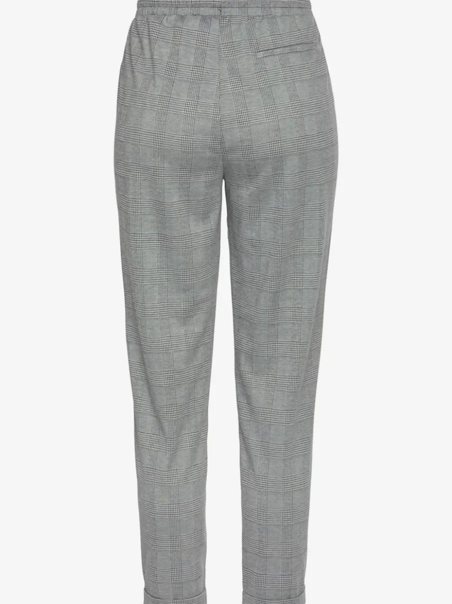 Pantalon jogpant à carreaux avec ceinture élastique et poches