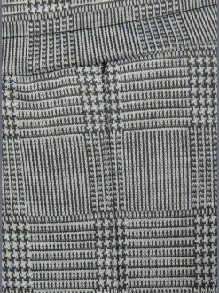 Pantalon jogpant à carreaux avec ceinture élastique et poches