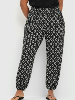 Pantalon jogpant ceinture smockée