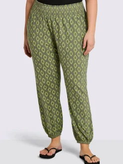 Pantalon jogpant ceinture smockée