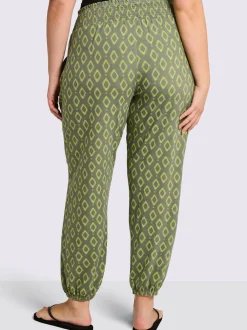 Pantalon jogpant ceinture smockée