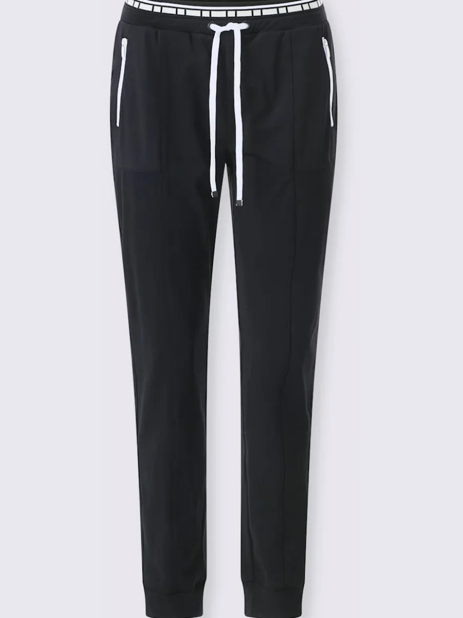 Pantalon jogpant à double ceinture avec poches zippées