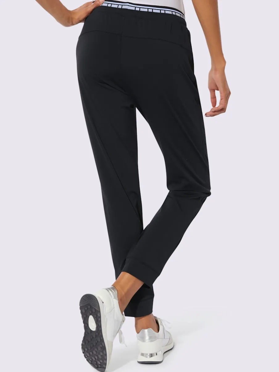 Pantalon jogpant à double ceinture avec poches zippées