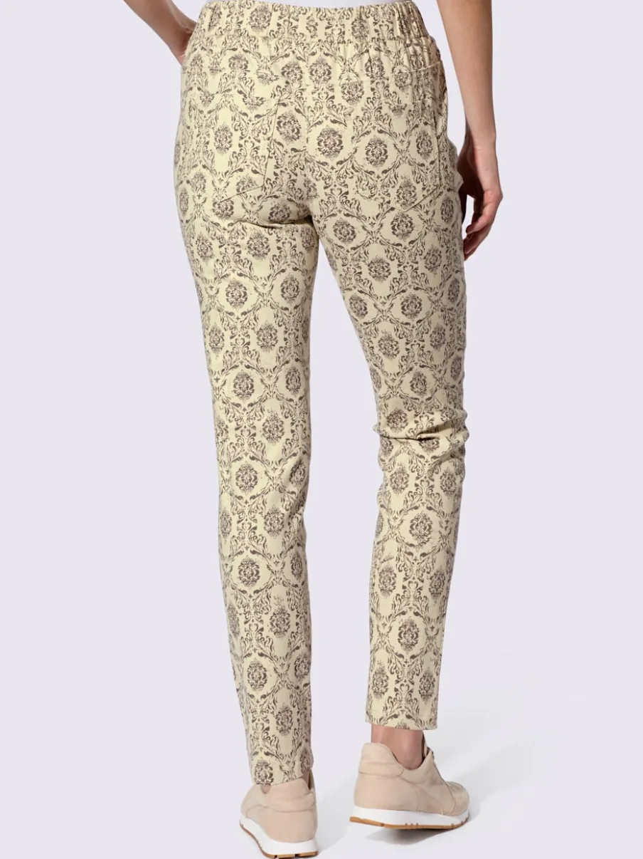 Pantalon jogpant imprimé avec ceinture élastique et poches