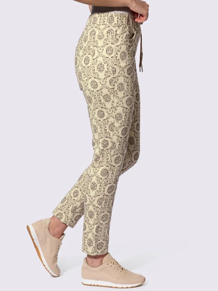Pantalon jogpant imprimé avec ceinture élastique et poches