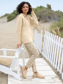 Pantalon jogpant imprimé avec ceinture élastique et poches