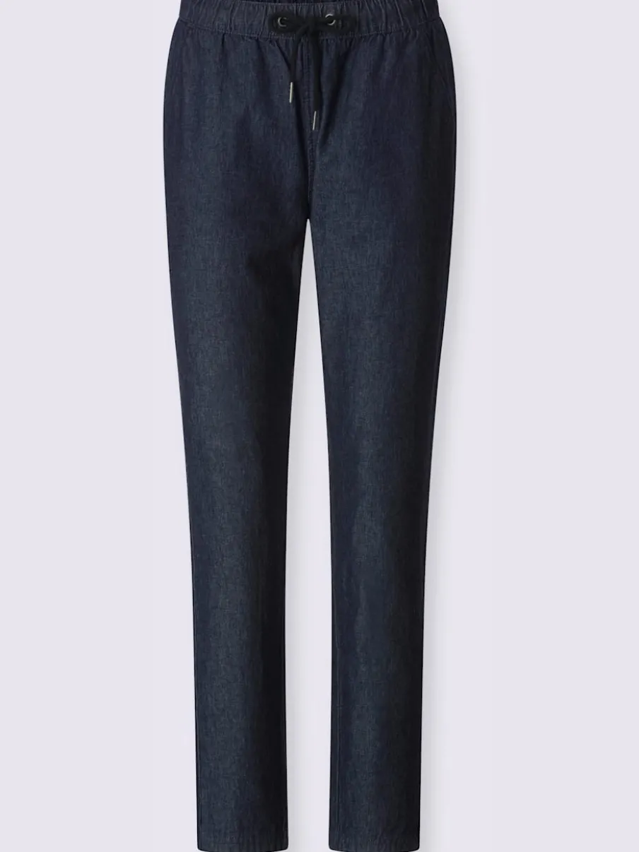 Pantalon jogpant qualité denim teintée