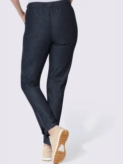 Pantalon jogpant qualité denim teintée