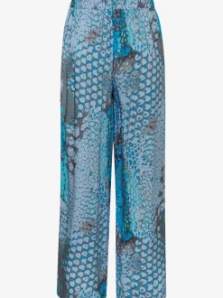 Pantalon large avec ceinture à nouer et poches pratiques