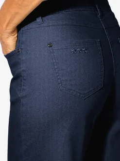 Pantalon large avec cinq poches et ceinture gainante
