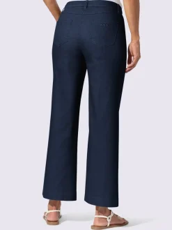 Pantalon large avec cinq poches et ceinture gainante
