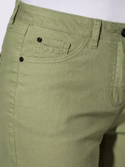 Pantalon large avec cinq poches et ceinture gainante