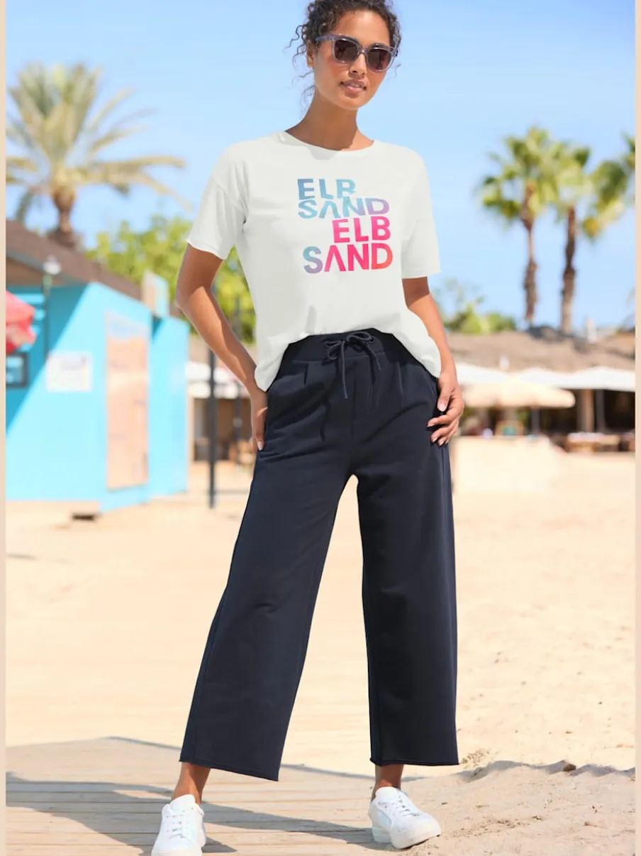 Pantalon large en coton doux avec poches raglan