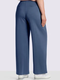 Pantalon large en jersey doux avec poches pratiques