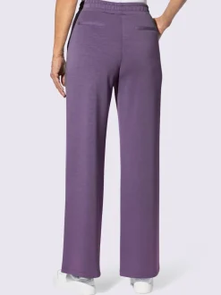 Pantalon large en jersey doux avec poches pratiques