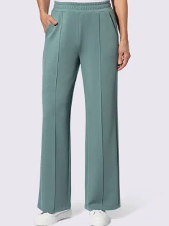 Pantalon large en jersey doux avec poches pratiques