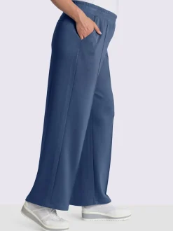 Pantalon large en jersey doux avec poches pratiques