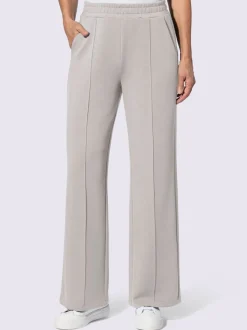 Pantalon large en jersey doux avec poches pratiques