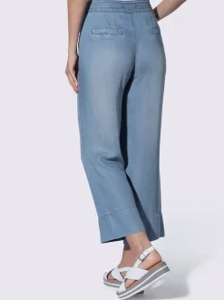 Pantalon large à lien à nouer et poches raglan