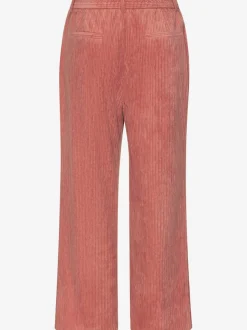 Pantalon large à rayures avec fermeture invisible devant