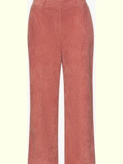 Pantalon large à rayures avec fermeture invisible devant