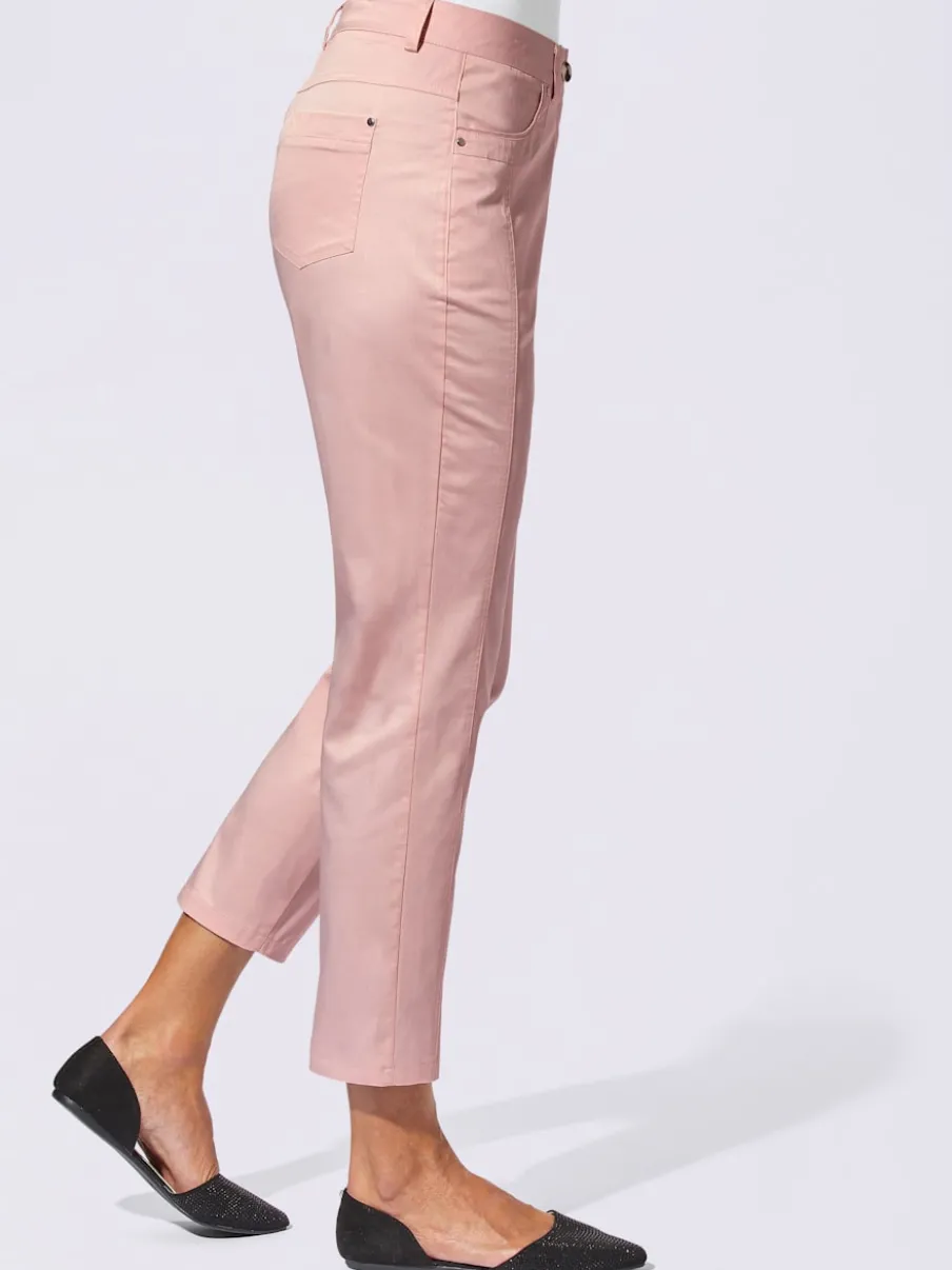 Pantalon 7/8 léger avec fermeture et empiècements au dos