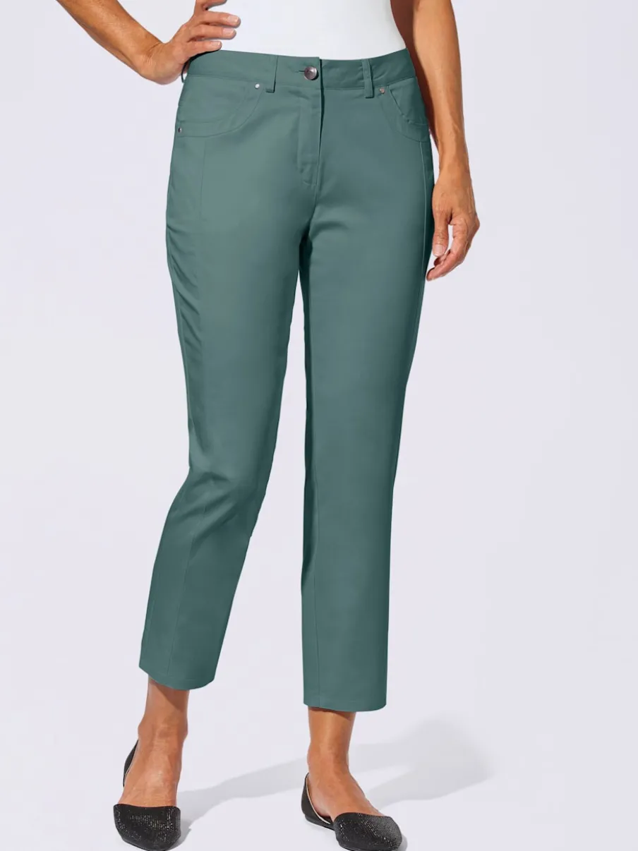 Pantalon 7/8 léger avec fermeture et empiècements au dos