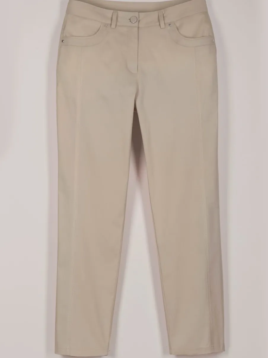 Pantalon 7/8 léger avec fermeture et empiècements au dos