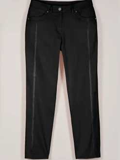 Pantalon 7/8 léger avec fermeture et empiècements au dos