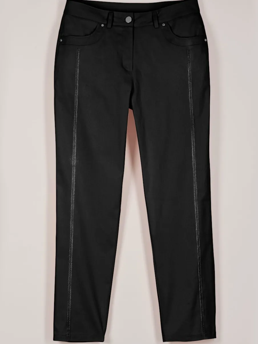 Pantalon 7/8 léger avec fermeture et empiècements au dos
