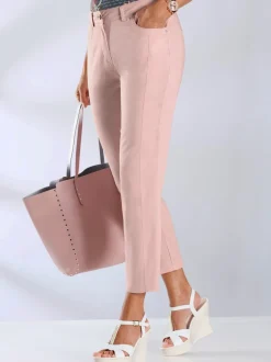 Pantalon 7/8 léger avec fermeture et empiècements au dos