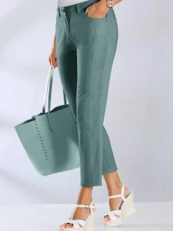 Pantalon 7/8 léger avec fermeture et empiècements au dos