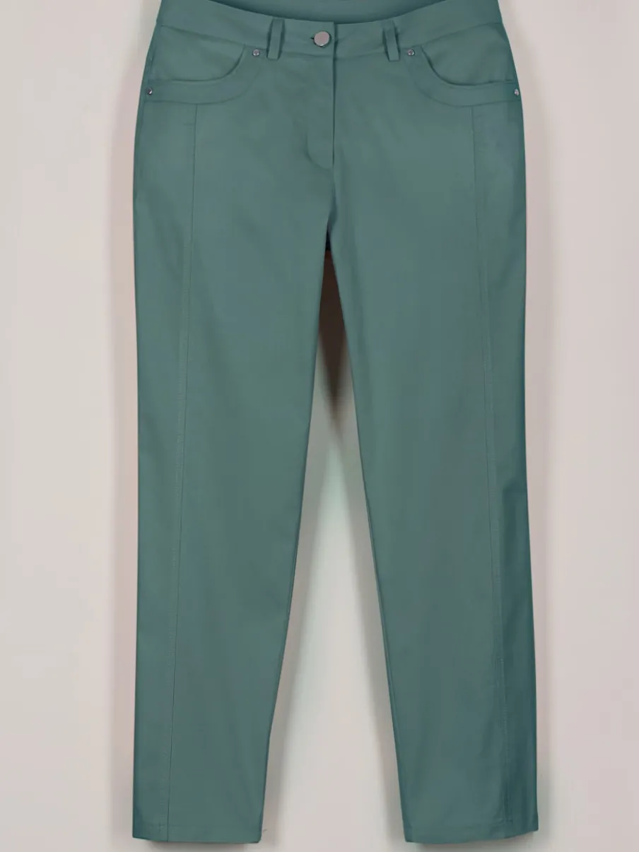Pantalon 7/8 léger avec fermeture et empiècements au dos