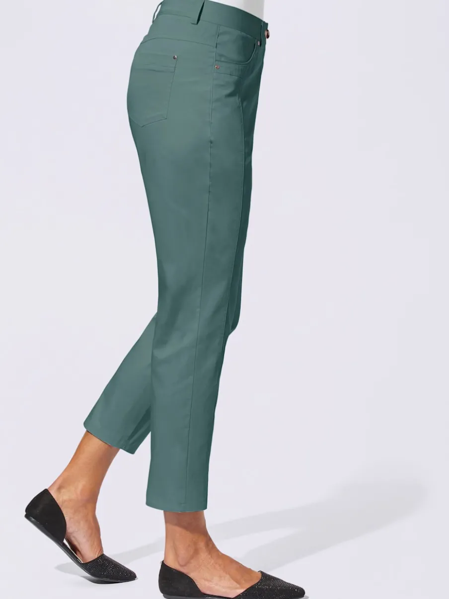 Pantalon 7/8 léger avec fermeture et empiècements au dos