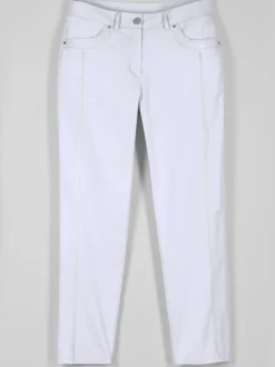 Pantalon 7/8 léger avec fermeture et empiècements au dos