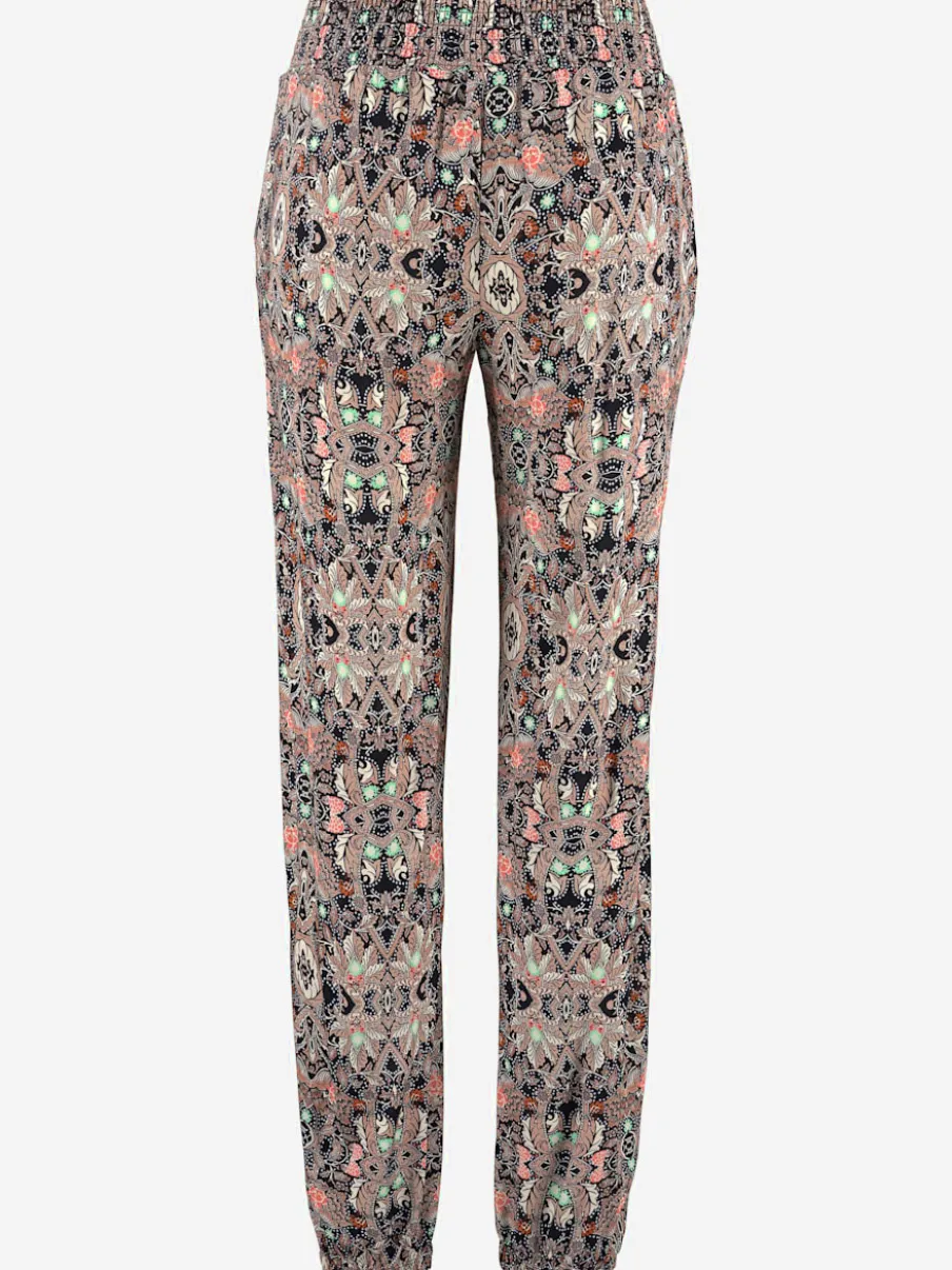 Pantalon léger imprimé avec poches et taille élastiquée