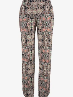 Pantalon léger imprimé avec poches et taille élastiquée
