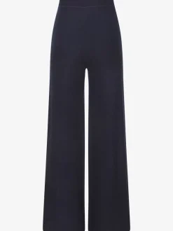 Pantalon lounge avec ceinture élastique et jambes larges