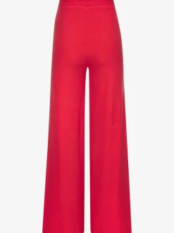 Pantalon lounge avec ceinture élastique et jambes larges